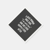 無題のデザイン私はアウトタだと言った賢い女性 スタンダードカクテルナプキン (角)