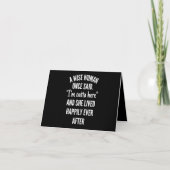 無題のデザイン私はアウトタだと言った賢い女性 ノートカード (正面)