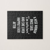 無題のデザイン賢い女性が俺は出て行けと言った事があった ジグソーパズル (横)