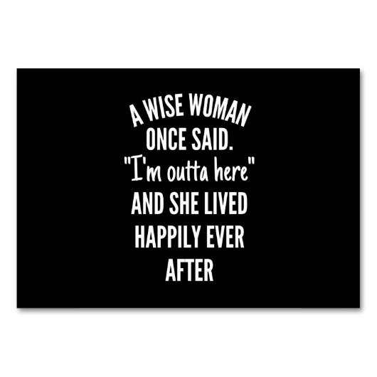 無題のデザイン賢い女性が俺は出て行けと言った事があった テーブルナンバー (正面)