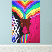 無題の派手な キャンバスプリント (インサイチュ (ウッドフロア))