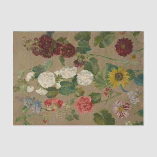 無題の花3 by Eugene Grasset 薄葉紙 (正面)