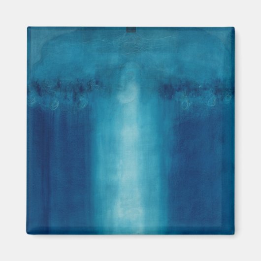 無題の青絵画色の1995 マグネット (正面)