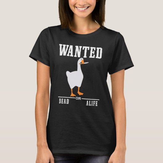無題の鳩ゲーム 指名手配 Tシャツ (正面)