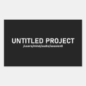 無題プロジェクト – オーディオセッションエラーV2 長方形シール (正面)