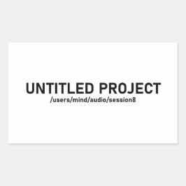 無題プロジェクト – オーディオセッショングリッチティーV1 長方形シール