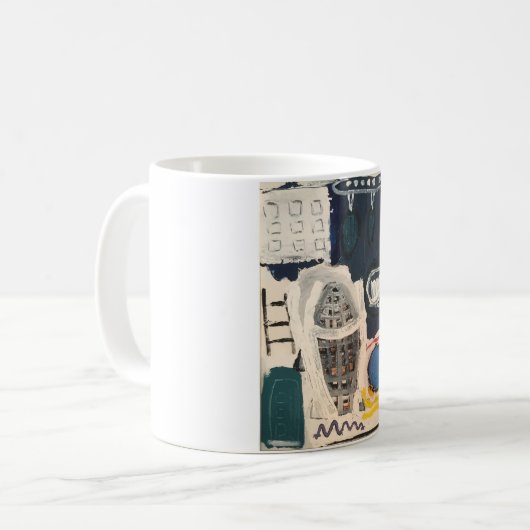 無題抽象芸術コーヒーマグハンカマーアルツンクハウス コーヒーマグカップ (正面左)