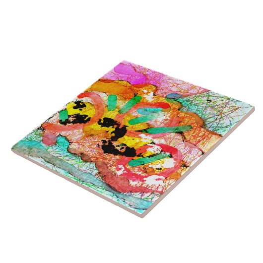 無題抽象芸術デジ絵画タル2 タイル (側面)