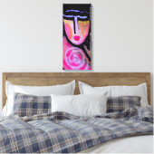 無題抽象芸術絵画デジタルの女性 キャンバスプリント (インサイチュ (寝室))