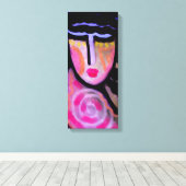 無題抽象芸術絵画デジタルの女性 キャンバスプリント (インサイチュ (ウッドフロア))