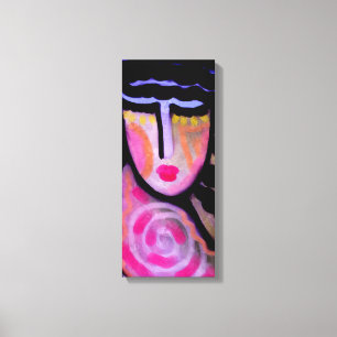 無題抽象芸術絵画デジタルの女性 キャンバスプリント