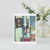 無題(キャンバス上の油) ポストカード (スタンド正面)