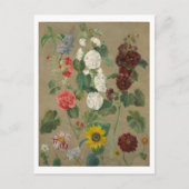 無題(花) (油ボード) ポストカード (正面)