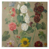 無題(花) (油船上に) タイル (正面)