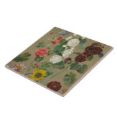 無題(花) (油船上に) タイル (側面)