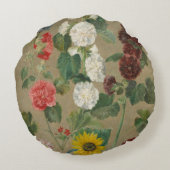 無題(花) (油船上に) ラウンドクッション (裏面)