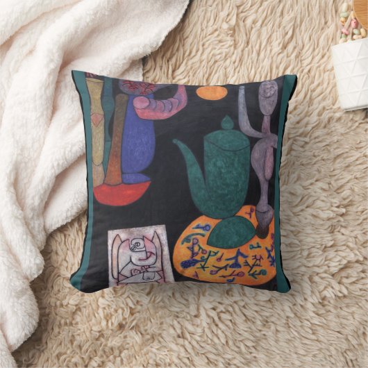 無題(静物画)Paul Klee氏、抽象芸術・アート クッション (ブランケット)