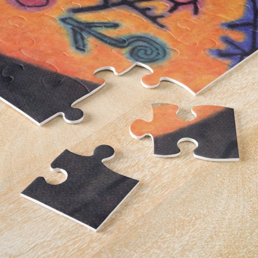 無題(静物画)Paul Klee氏、抽象芸術・アート ジグソーパズル (側面)