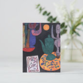 無題（静物画）Paul Klee氏、抽象芸術・アート ポストカード (スタンド正面)