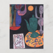 無題（静物画）Paul Klee氏、抽象芸術・アート ポストカード (正面)