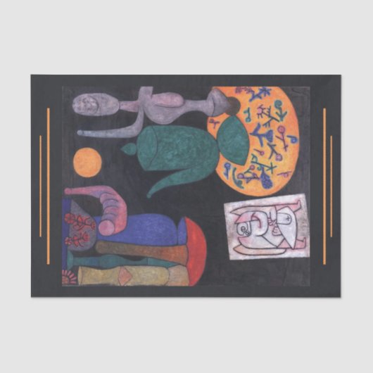 無題（静物画）Paul Klee氏、抽象芸術・アート 薄葉紙 (正面)