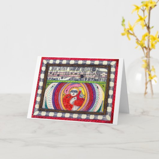 無題(0952) |アドルフ・ウォルフリ | カード (黄色い花)