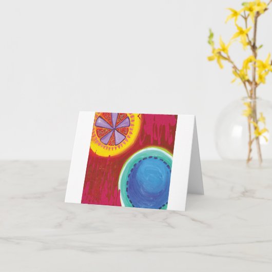 無題Miya カード (黄色い花)