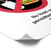 無食エリア教室アレルギカスタマイズール学校 ポスター (角)