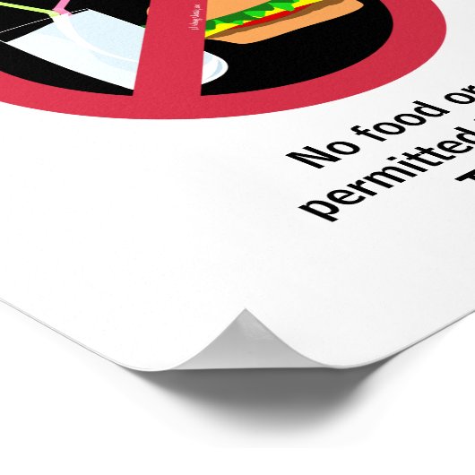 無食エリア教室アレルギカスタマイズール学校 ポスター (角)