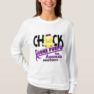 無食欲症のひよこによって行く紫色2 Tシャツ