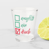 無飲数かいけな良い |おもしろいクリスマス ショットグラス (正面)