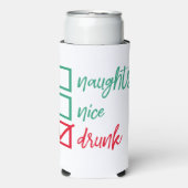 無飲数かいけな良い |おもしろいクリスマス スリム缶クーラー (Seltzer正面)