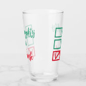 無飲数かいけな良い |おもしろいクリスマス タンブラーグラス (左)