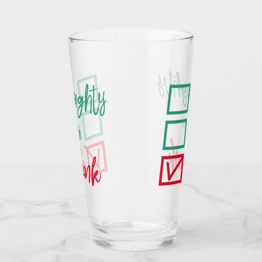 無飲数かいけな良い |おもしろいクリスマス タンブラーグラス (左)