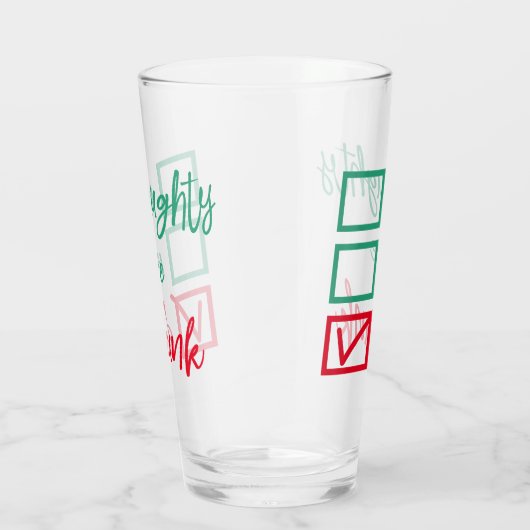 無飲数かいけな良い |おもしろいクリスマス タンブラーグラス (右)