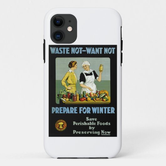 無駄なく - 乏しくなく 〜 冬に備えろ Case-Mate iPhoneケース (裏面)
