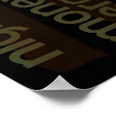 無駄な単語のコラージュ ポスター (角)