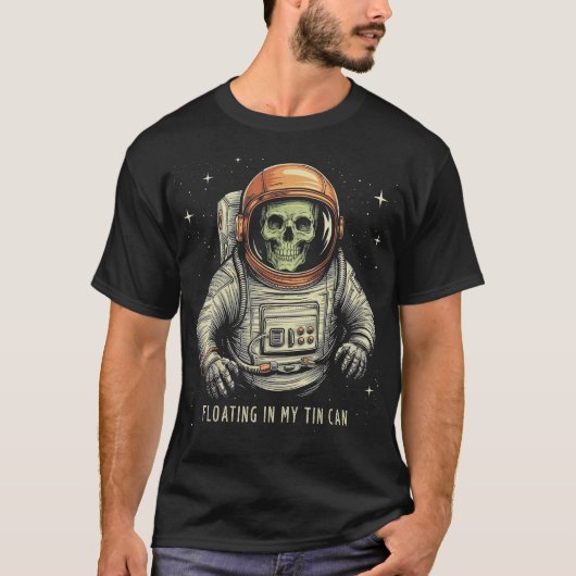 無駄な宇宙おもしろい飛行士 Tシャツ (正面)