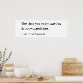 無駄な時楽しむ間は無駄ではない ポスター (キッチン)