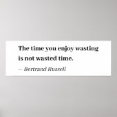 無駄な時楽しむ間は無駄ではない ポスター (正面)