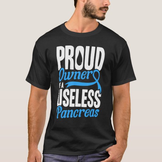 無駄な膵糖尿病認識度 Tシャツ (正面)