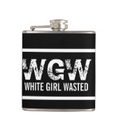 無駄になる白人の女の子 フラスク (正面)