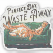 無駄に最適な遠くに日 シール (正面)