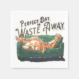 無駄に最適な遠くに日 スタンダードカクテルナプキン