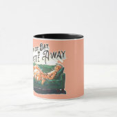 無駄に最適な遠くに日 マグカップ (中央)