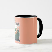 無駄に最適な遠くに日 マグカップ (正面右)