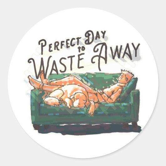 無駄に最適な遠くに日 ラウンドシール (正面)