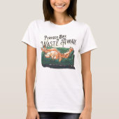 無駄に最適な遠くに日 Tシャツ (正面)