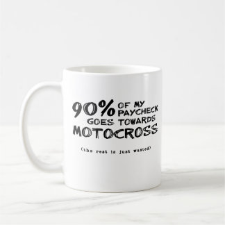 無駄遣いダートバイクモトクロスマグカップ コーヒーマグカップ