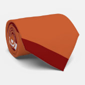 焦げたオレンジとマルーンの対角線ストライプの- ネクタイ (ロール)